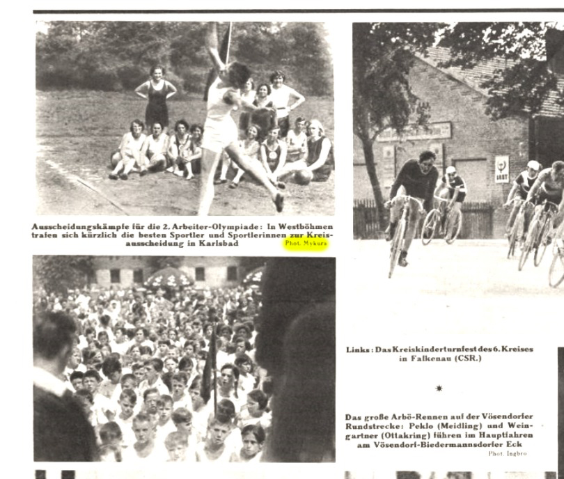 Photos from Czechoslovakia in an Austrian magazine